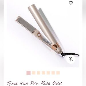 TYME IRON PRO Metallic Gold Hair Styler with Case